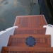 HH 55 Starboard Transom Steps in Teak.