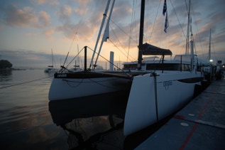 HH 55 Utopia alongside dock